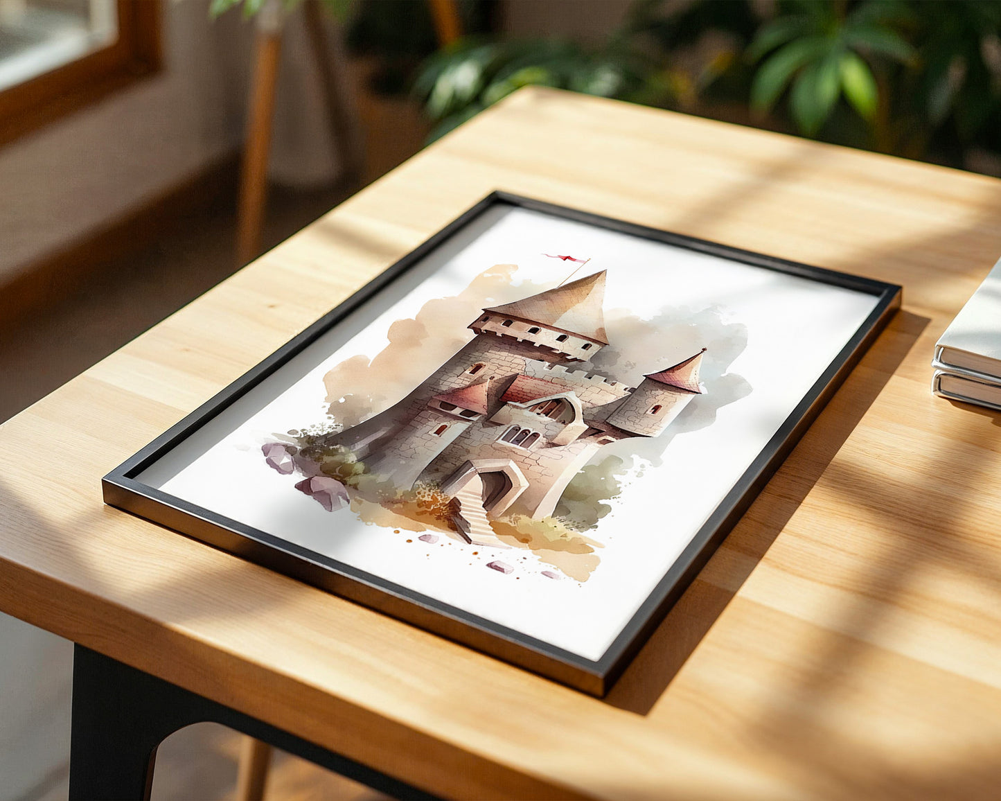 Märchenschloss Aquarell