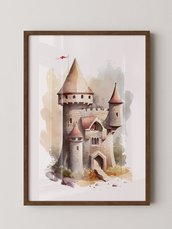 Märchenschloss Aquarell
