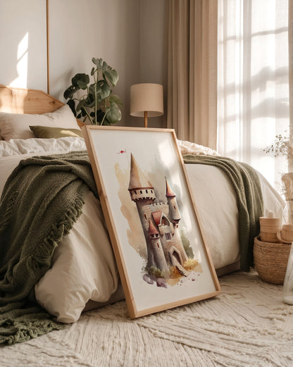 Märchenschloss Aquarell