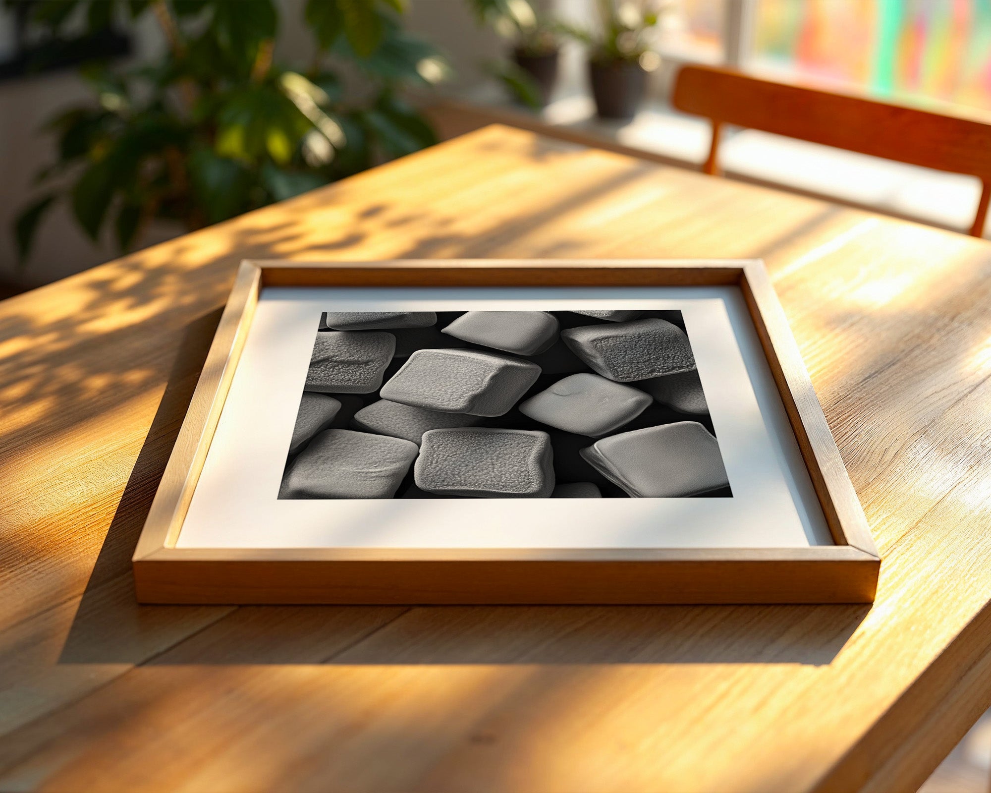 Zuckerwürfel Textur Schwarzweiß