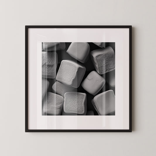Zuckerwürfel Textur Schwarzweiß