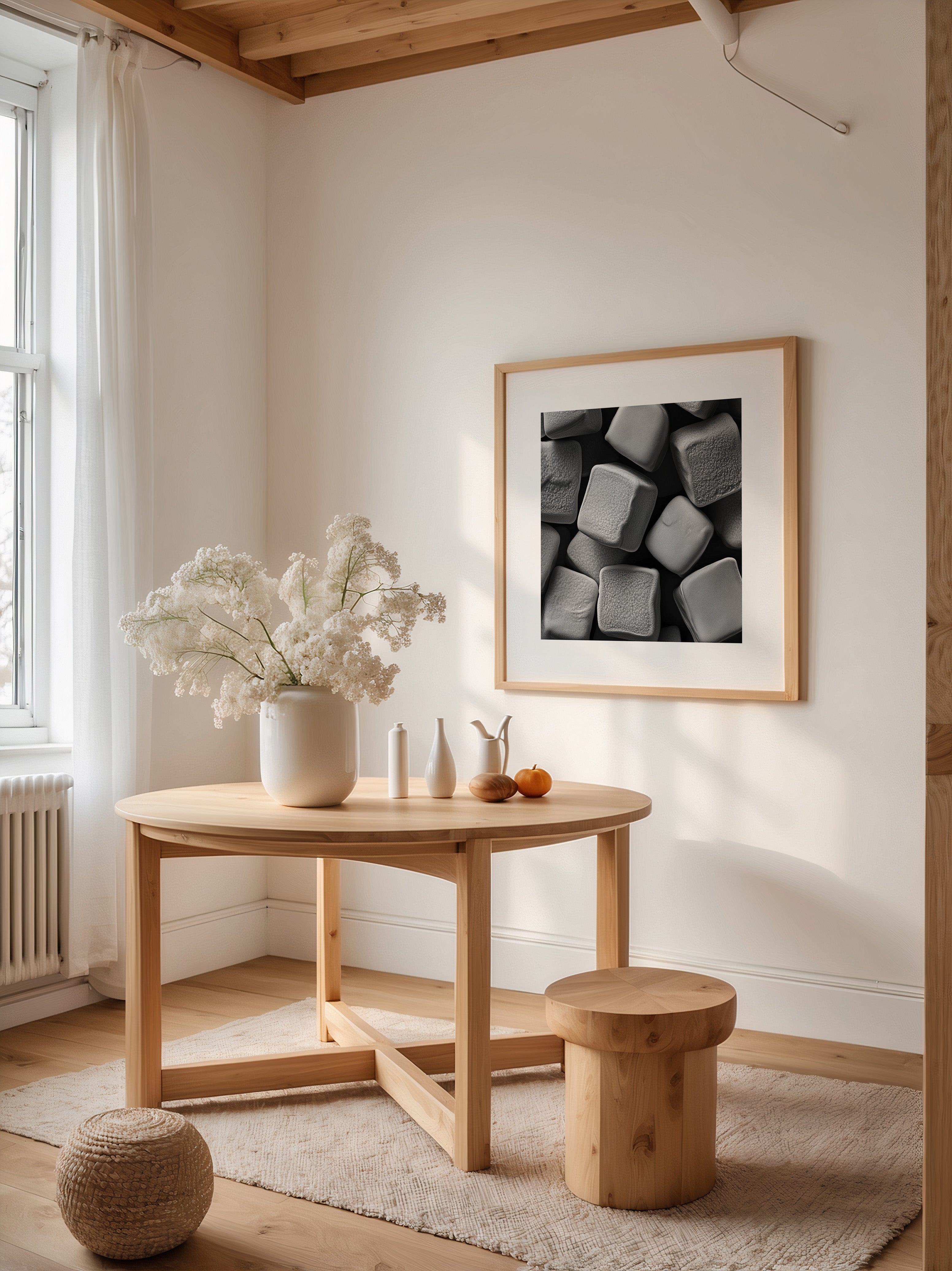 Zuckerwürfel Textur Schwarzweiß