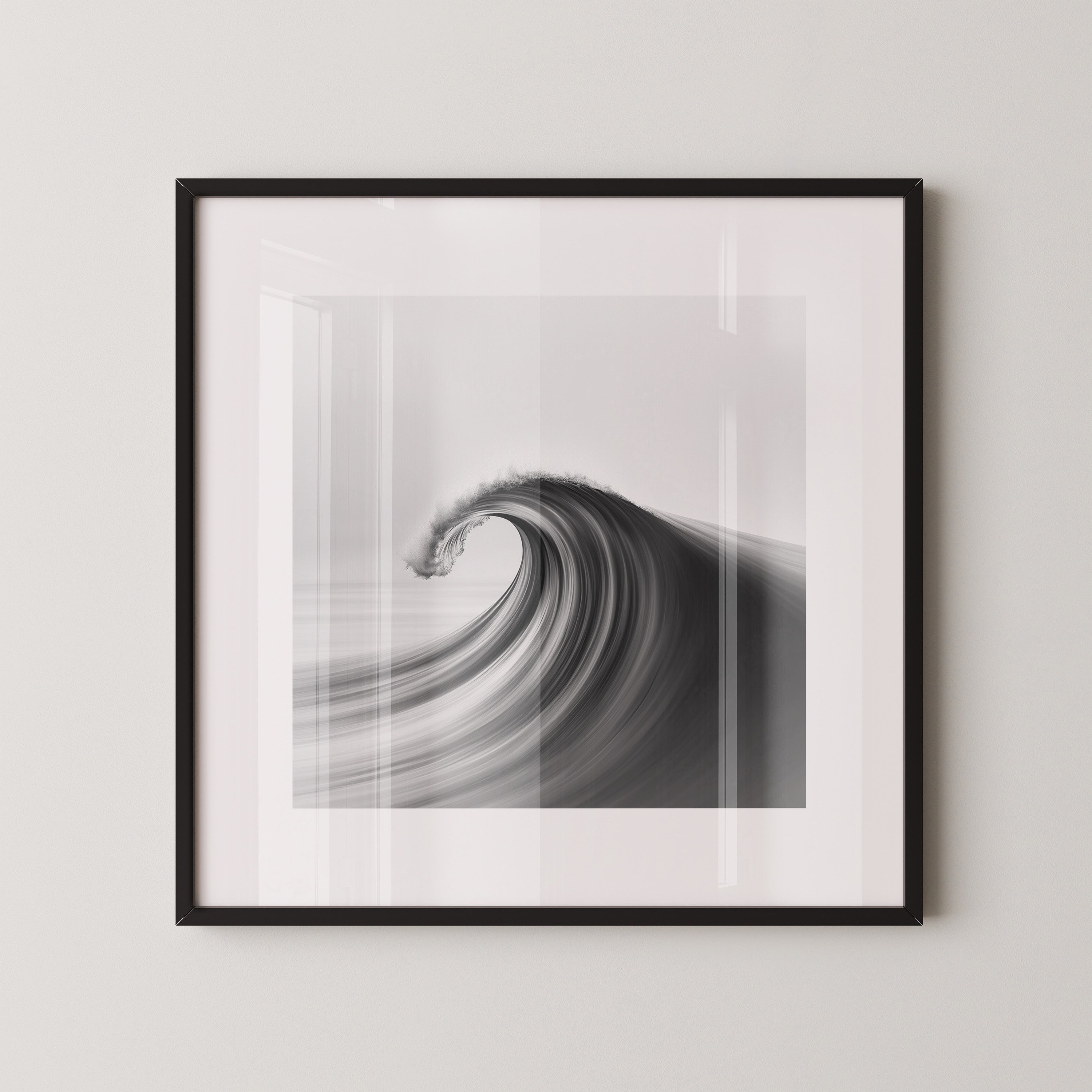 Welle abstrakt Schwarzweiß