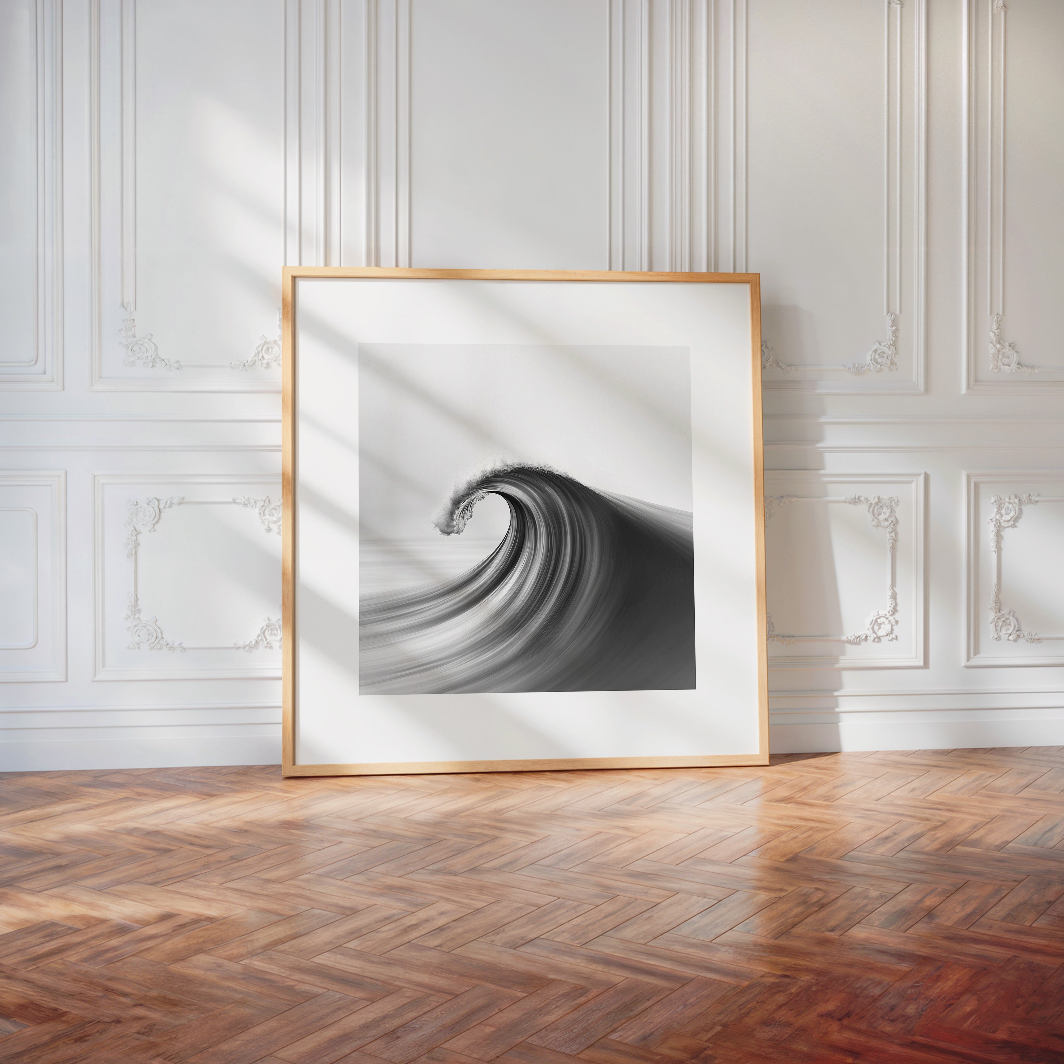 Welle abstrakt Schwarzweiß