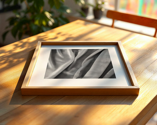 Seidenstoffe Falten Monochrom