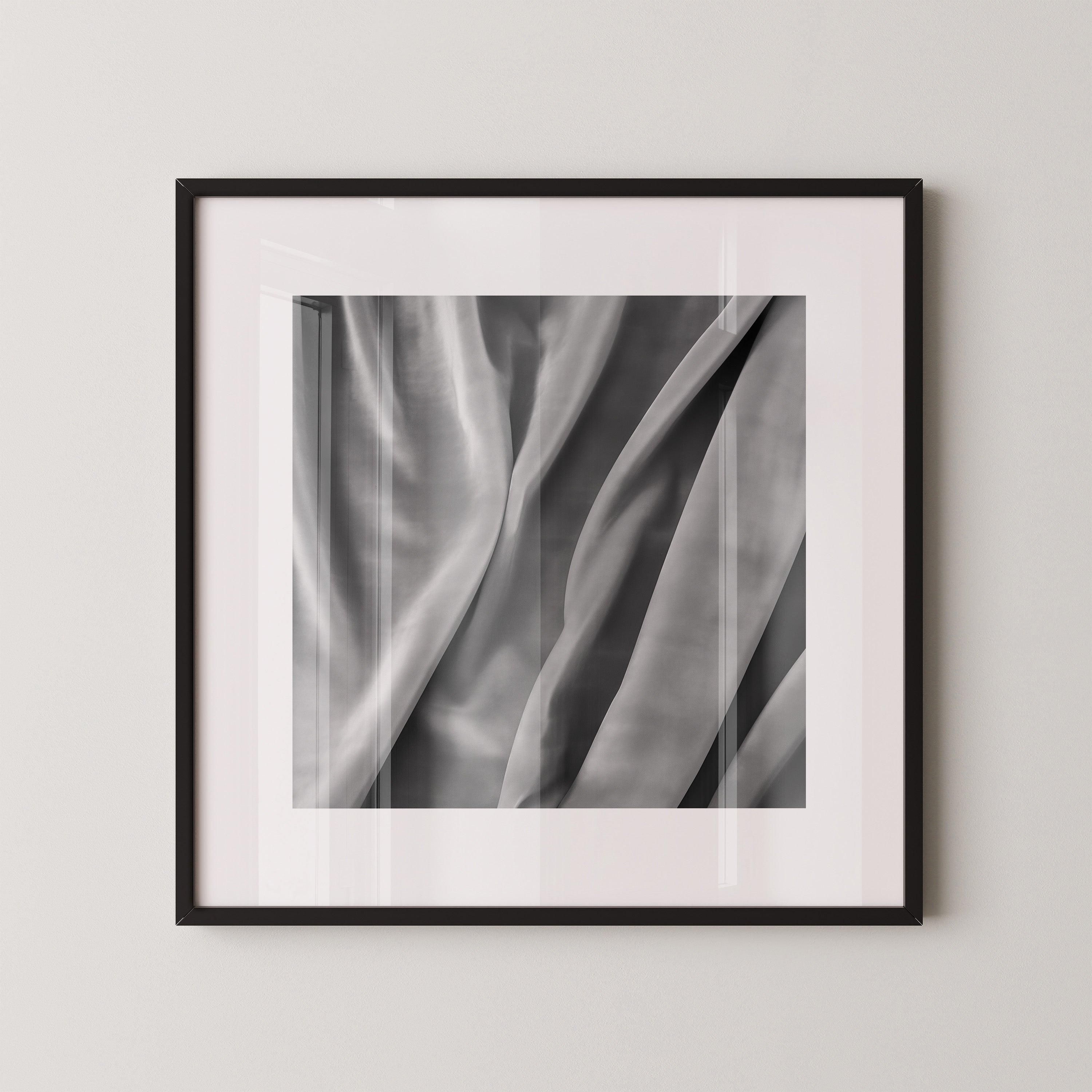 Seidenstoffe Falten Monochrom