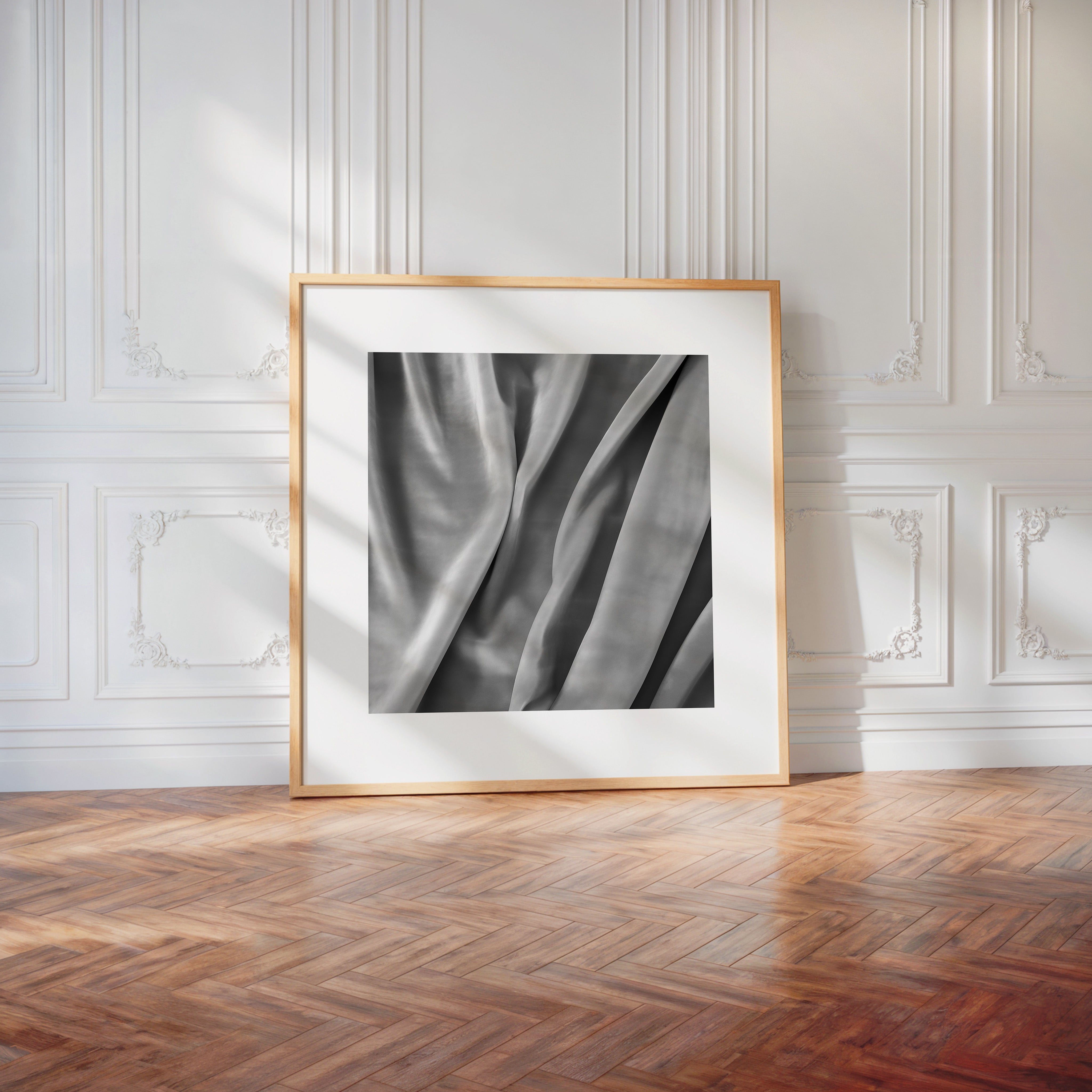 Seidenstoffe Falten Monochrom