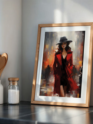 Die Dame in Rot