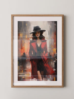 Die Dame in Rot