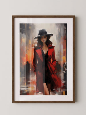 Die Dame in Rot