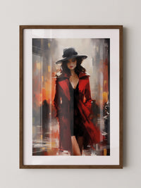 Die Dame in Rot