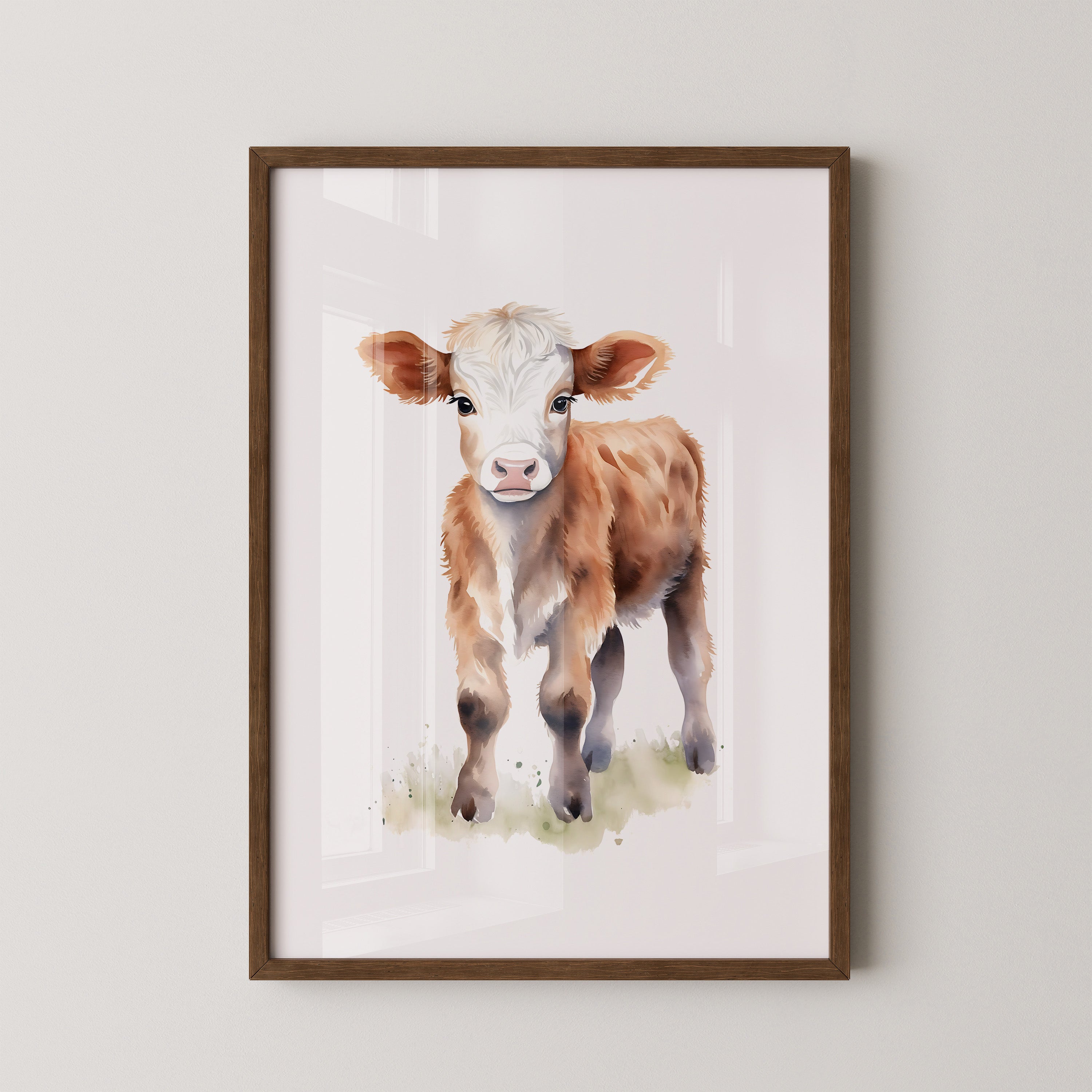 Kalb Aquarell sanfte Farben
