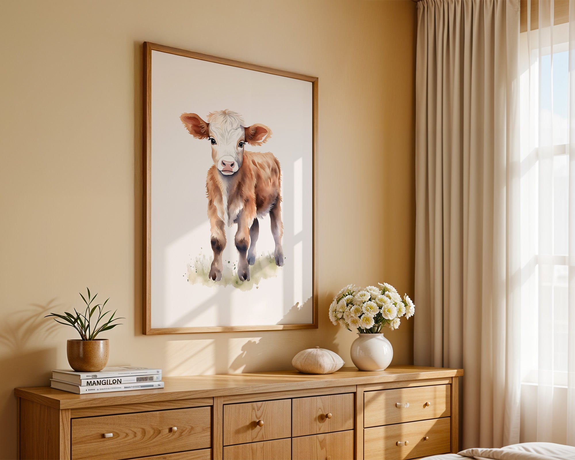 Kalb Aquarell sanfte Farben