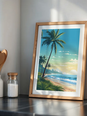 Strand Sonnenaufgang Pastellkunst