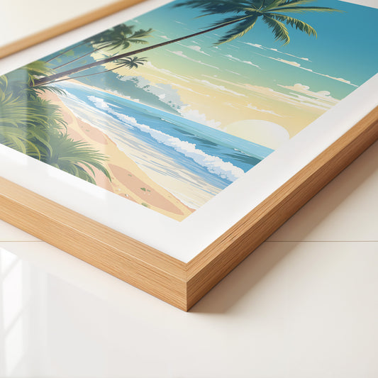 Strand Sonnenaufgang Pastellkunst