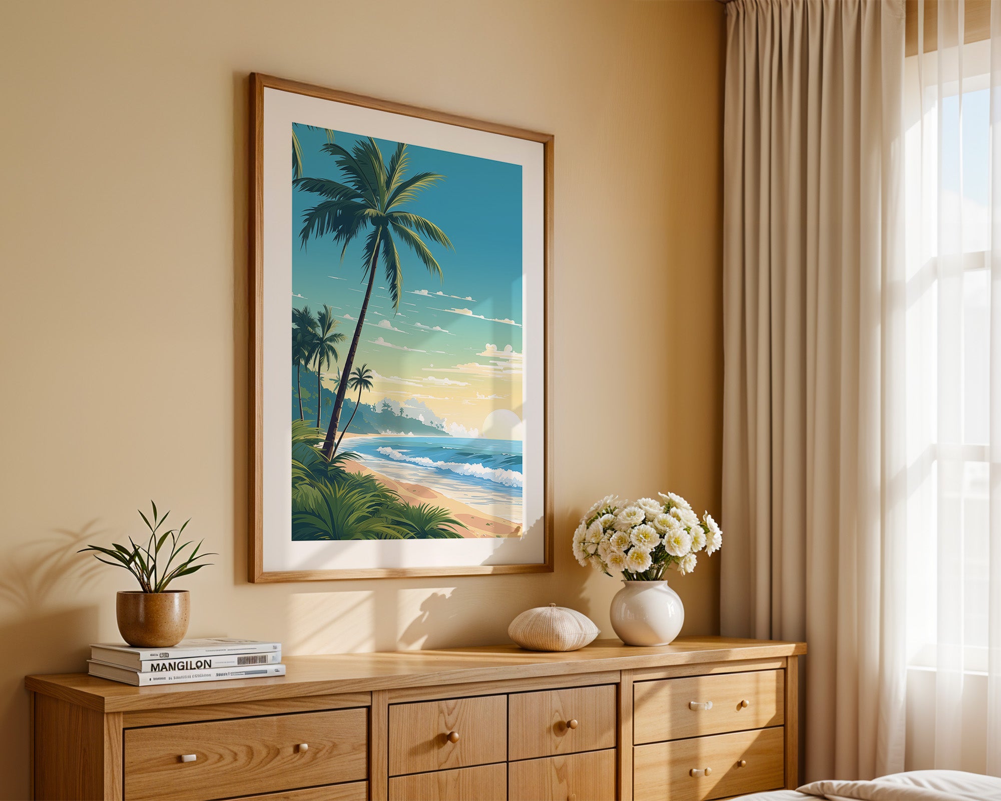 Strand Sonnenaufgang Pastellkunst