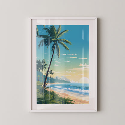 Strand Sonnenaufgang Pastellkunst