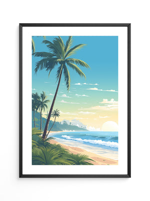 Strand Sonnenaufgang Pastellkunst