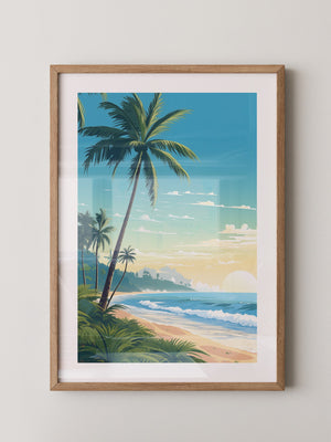 Strand Sonnenaufgang Pastellkunst