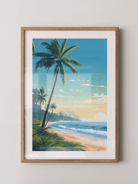 Strand Sonnenaufgang Pastellkunst