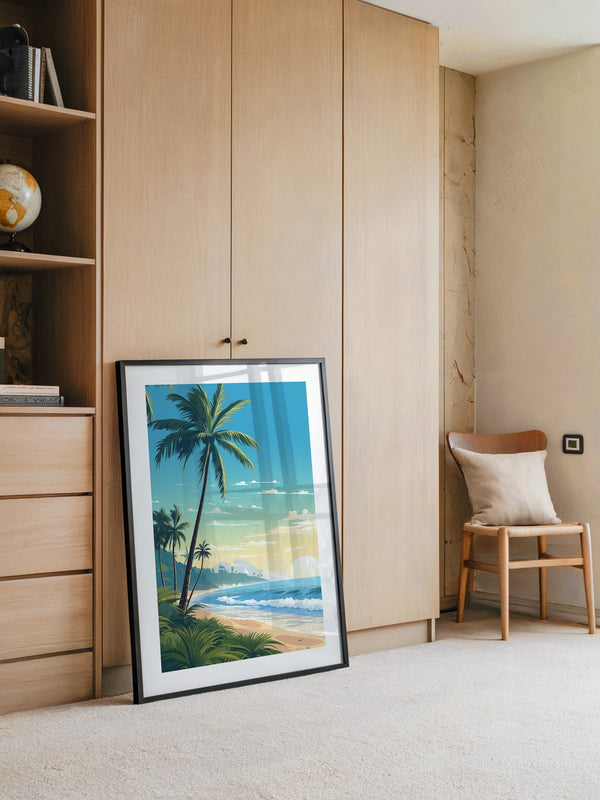 Strand Sonnenaufgang Pastellkunst