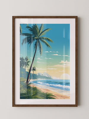 Strand Sonnenaufgang Pastellkunst