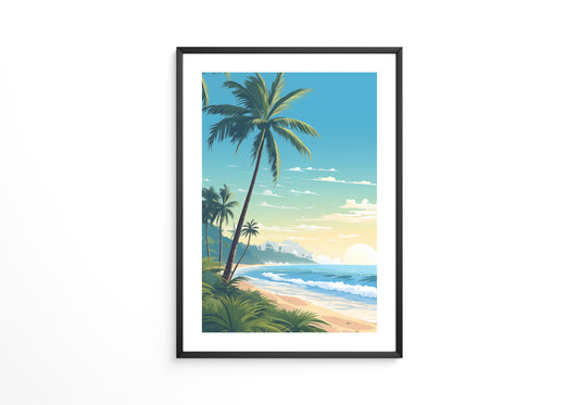 Strand Sonnenaufgang Pastellkunst