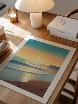 Strand Sonnenuntergang Pastellfarben