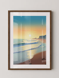 Strand Sonnenuntergang Pastellfarben
