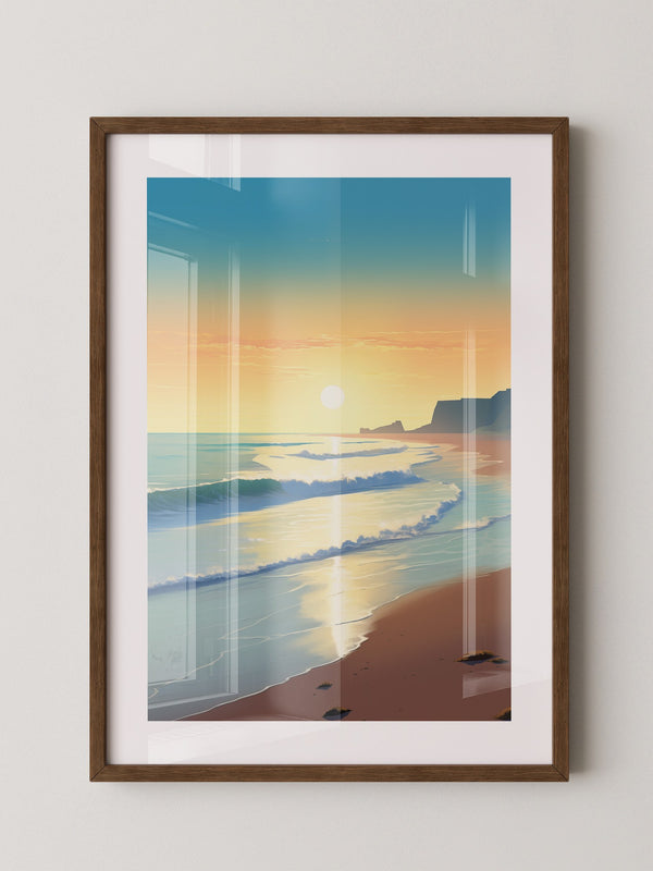 Strand Sonnenuntergang Pastellfarben