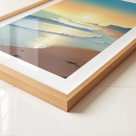 Strand Sonnenuntergang Pastellfarben