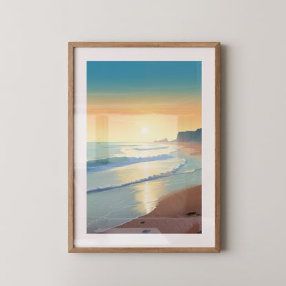 Strand Sonnenuntergang Pastellfarben
