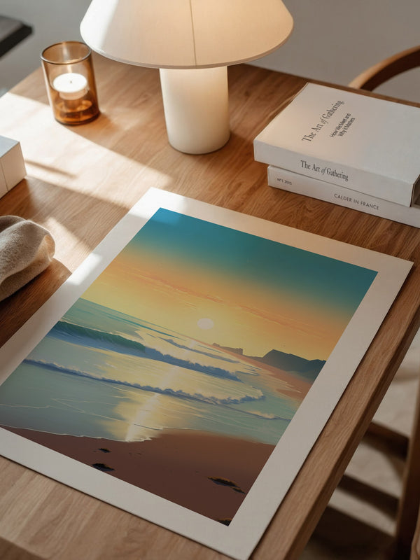 Strand Sonnenuntergang Pastellfarben