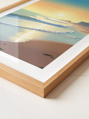 Strand Sonnenuntergang Pastellfarben