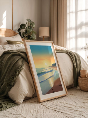 Strand Sonnenuntergang Pastellfarben