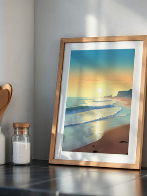 Strand Sonnenuntergang Pastellfarben