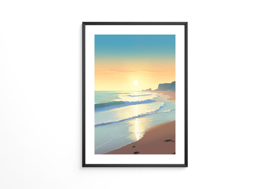 Strand Sonnenuntergang Pastellfarben