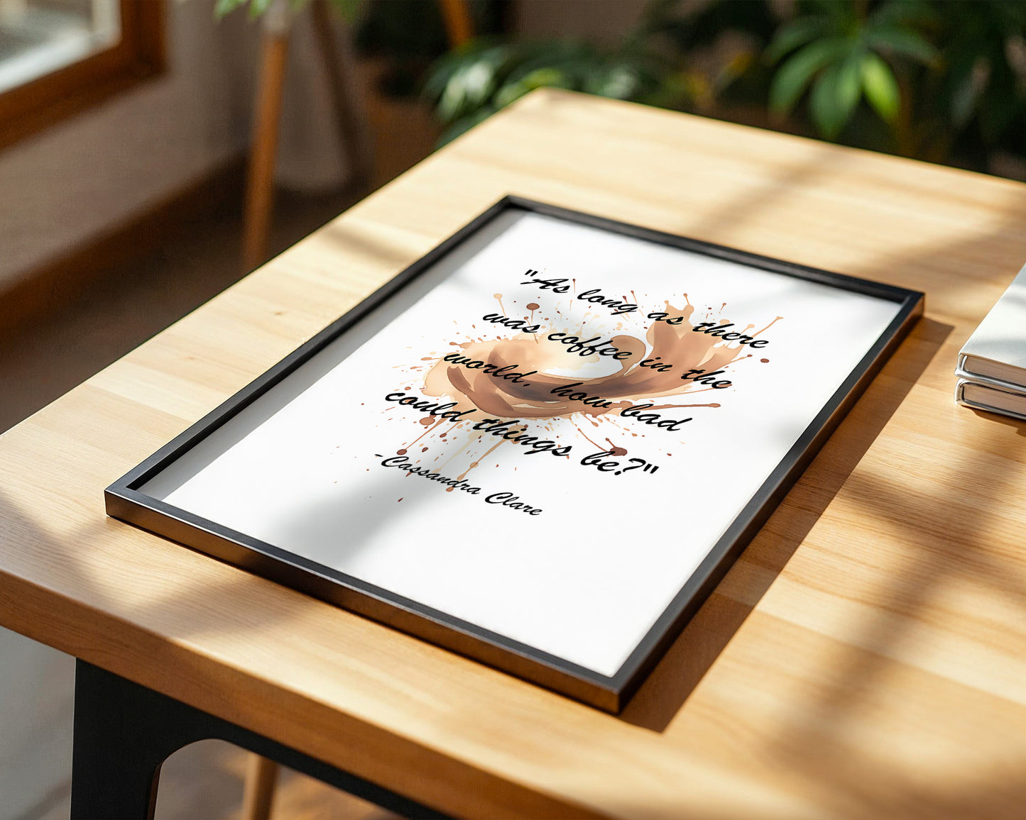 Kaffee Spritzer Zitat Kunst