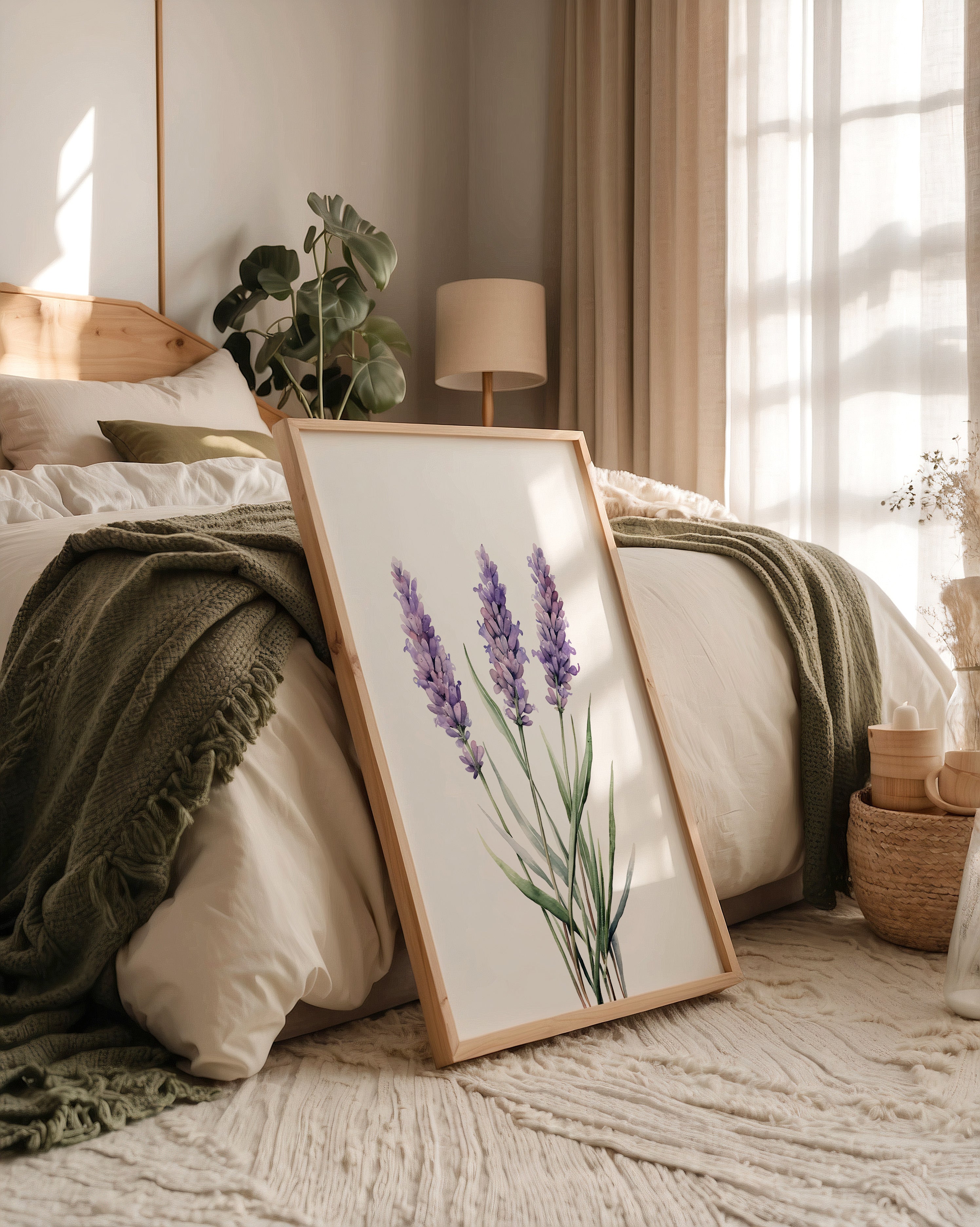 Lavendel Aquarell lila