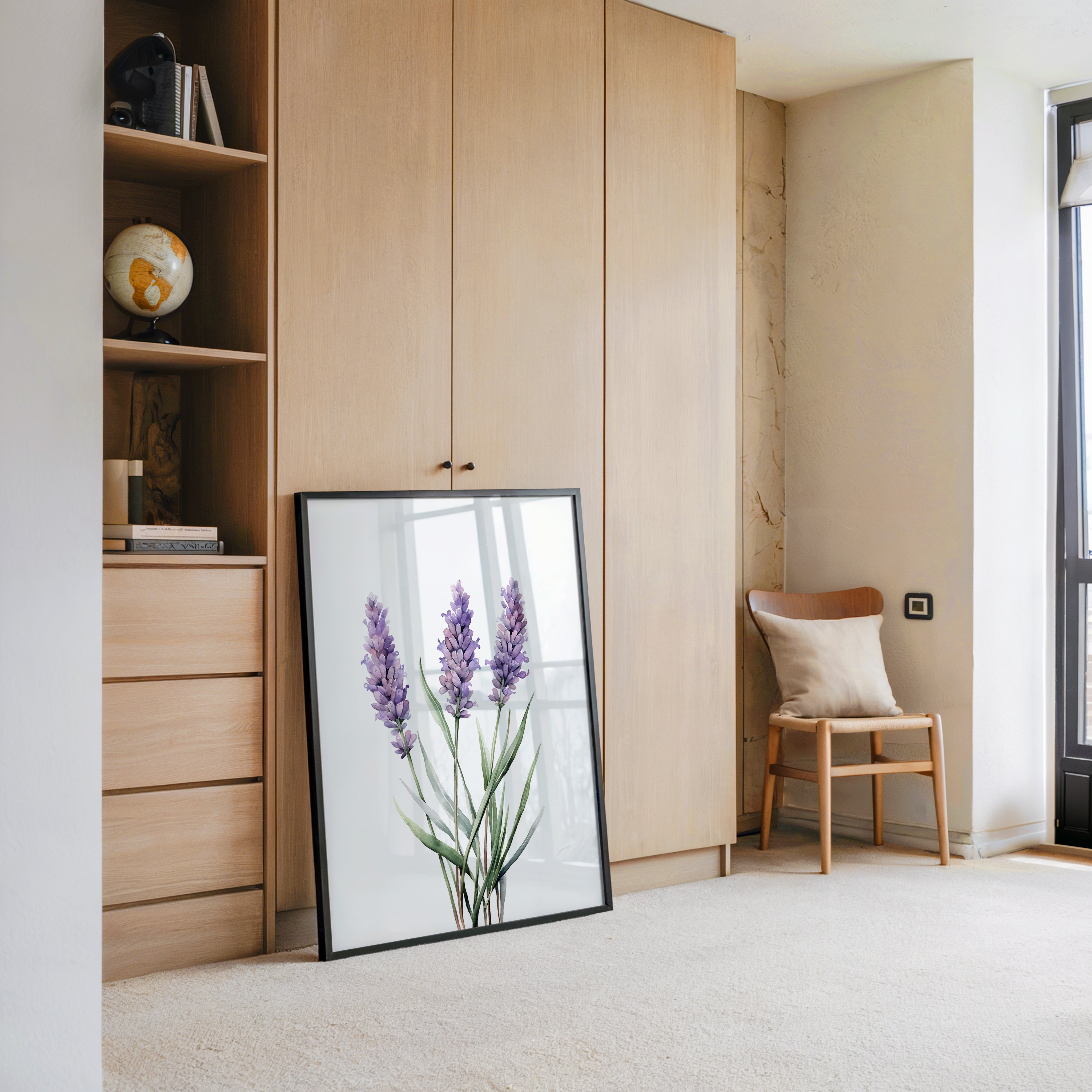 Lavendel Aquarell lila