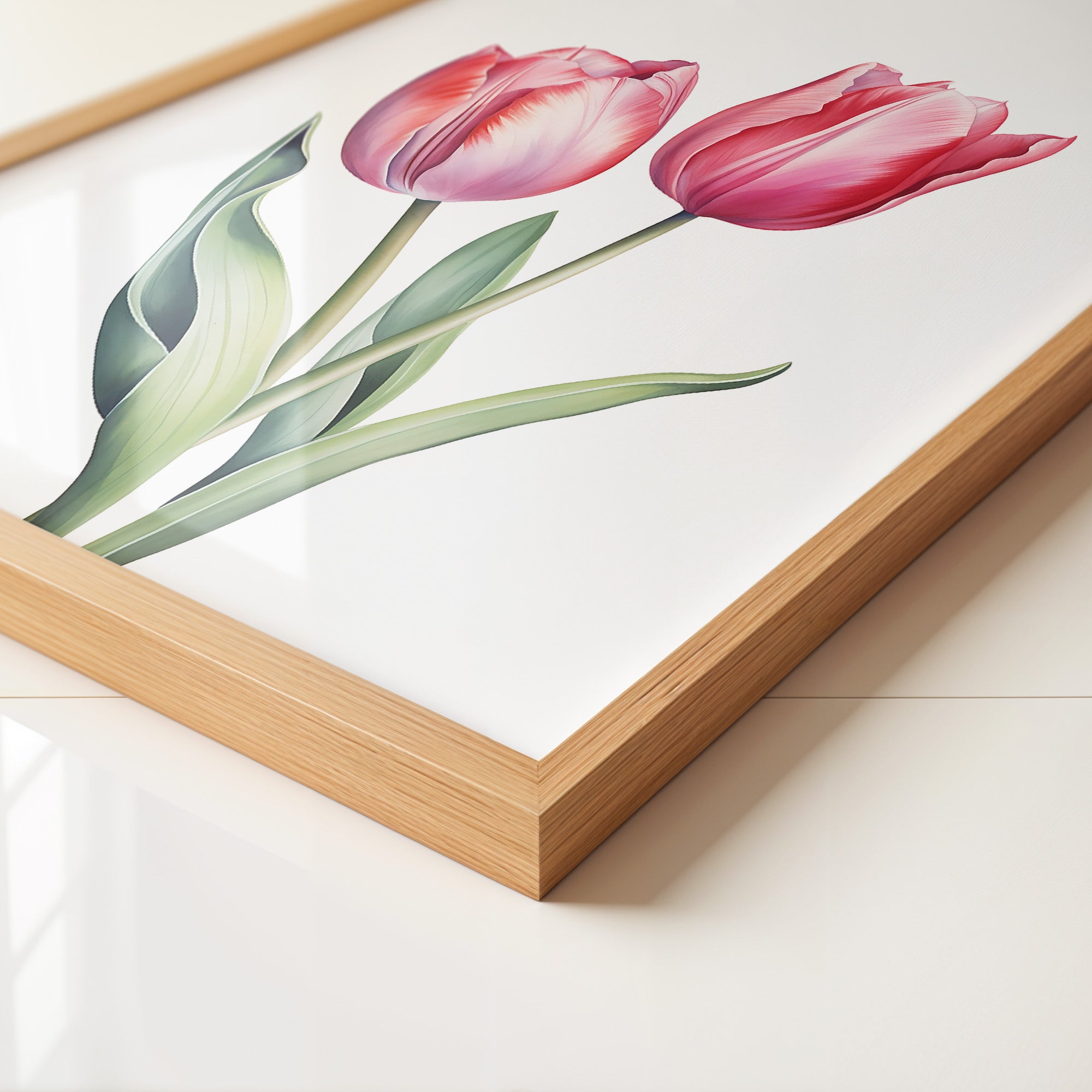 Tulpen Zartrosa Realismus