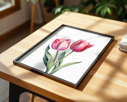 Tulpen Zartrosa Realismus