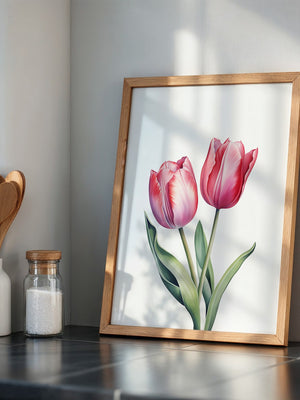 Tulpen Zartrosa Realismus