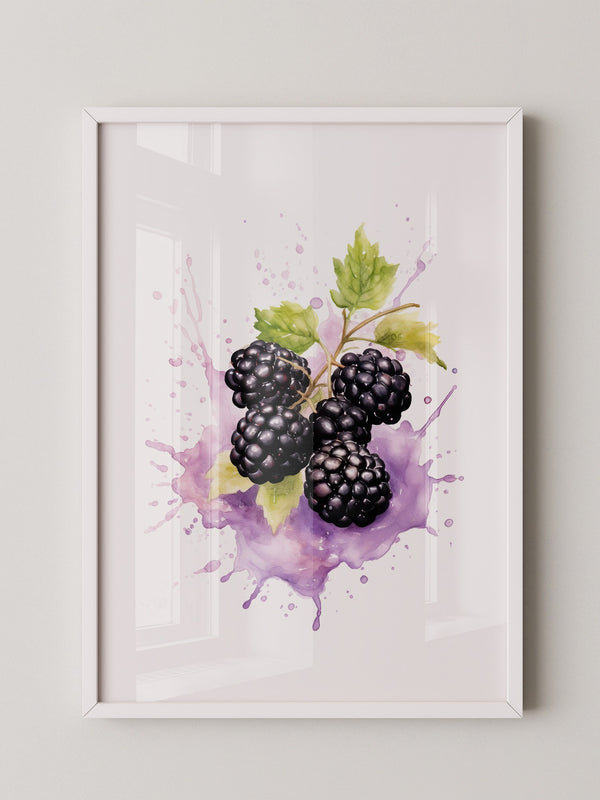 Brombeeren Aquarell Spritzer