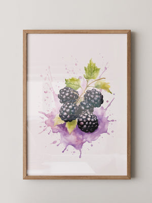 Brombeeren Aquarell Spritzer