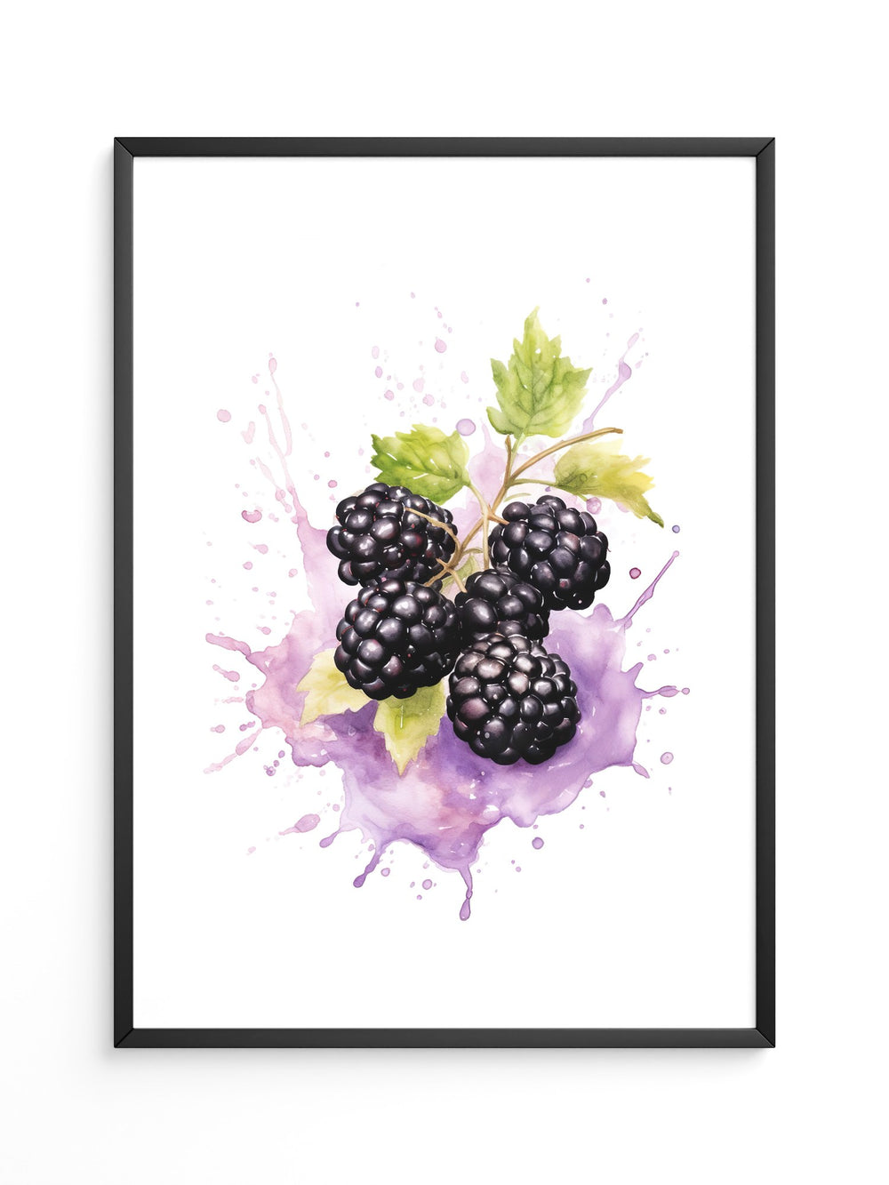 Brombeeren Aquarell Spritzer