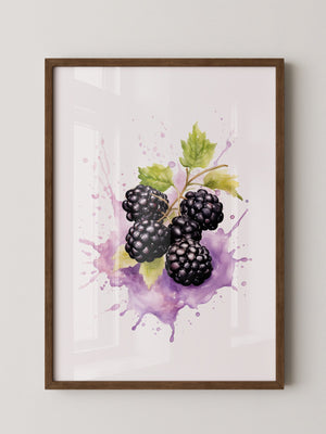 Brombeeren Aquarell Spritzer