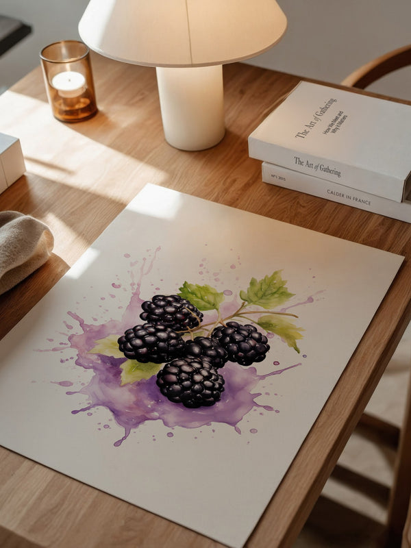 Brombeeren Aquarell Spritzer