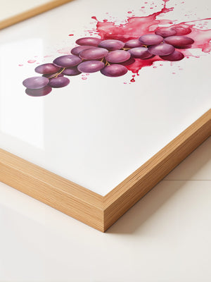 Trauben Aquarell Rot Splash