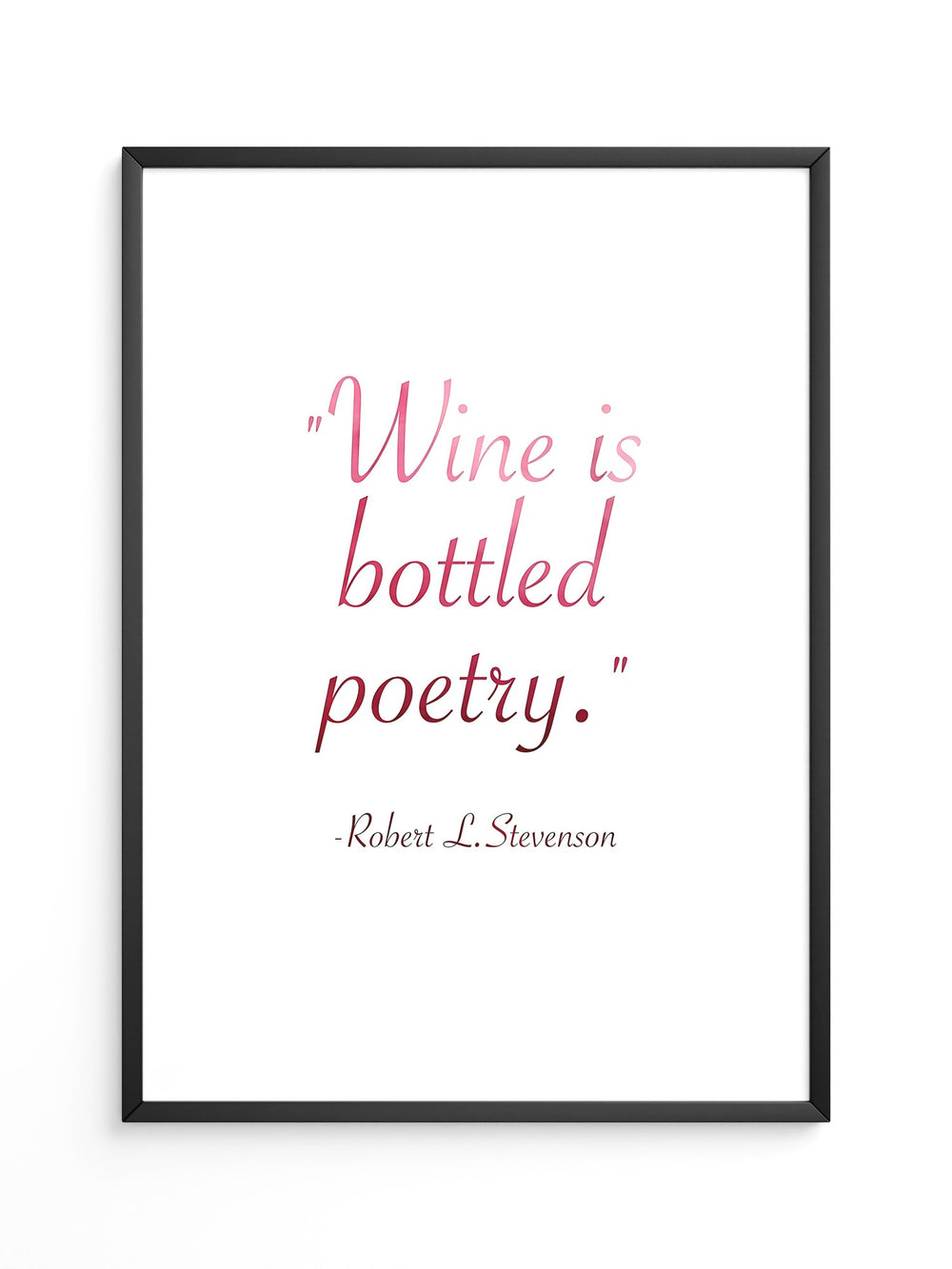 Wein Zitat Rote Schrift
